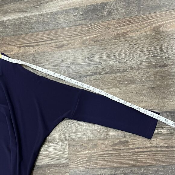 Sympli Purple Top Size 8 Dolman Sleeve Travel Stretch Jersey Lagenlook Modern - Picture 9 of 13